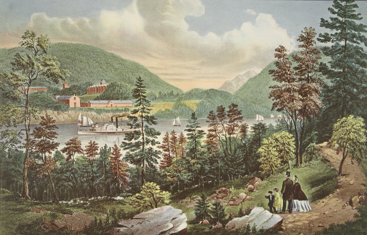 Academia Militar de los EE.UU. - West Point, desde la Orilla Opuesta de American School