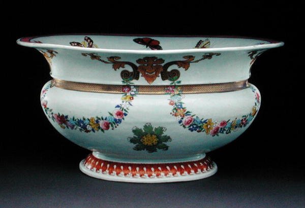 Lavabo pintado con un diseño de Cornelis Pronk, c.1730 de Chinese School