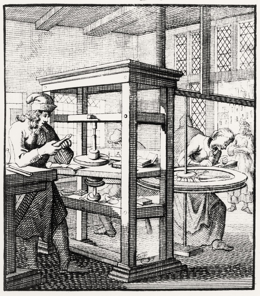 El Pulidor de Diamantes, 1718 de Dutch School