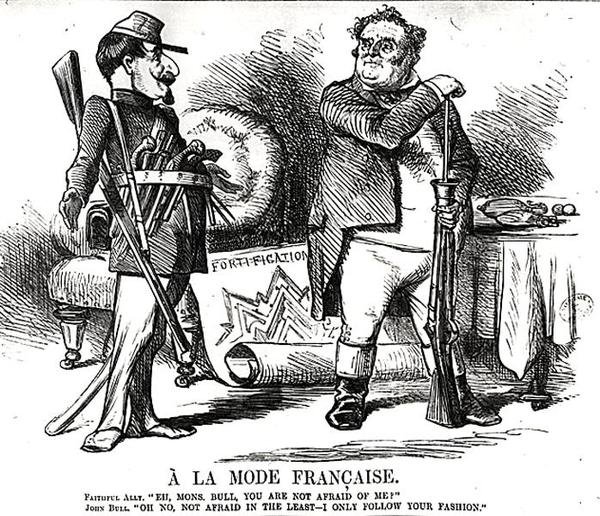A La Mode Francaise, de Punch, o el London Charivari, 4 de Agosto de 1860 de English School