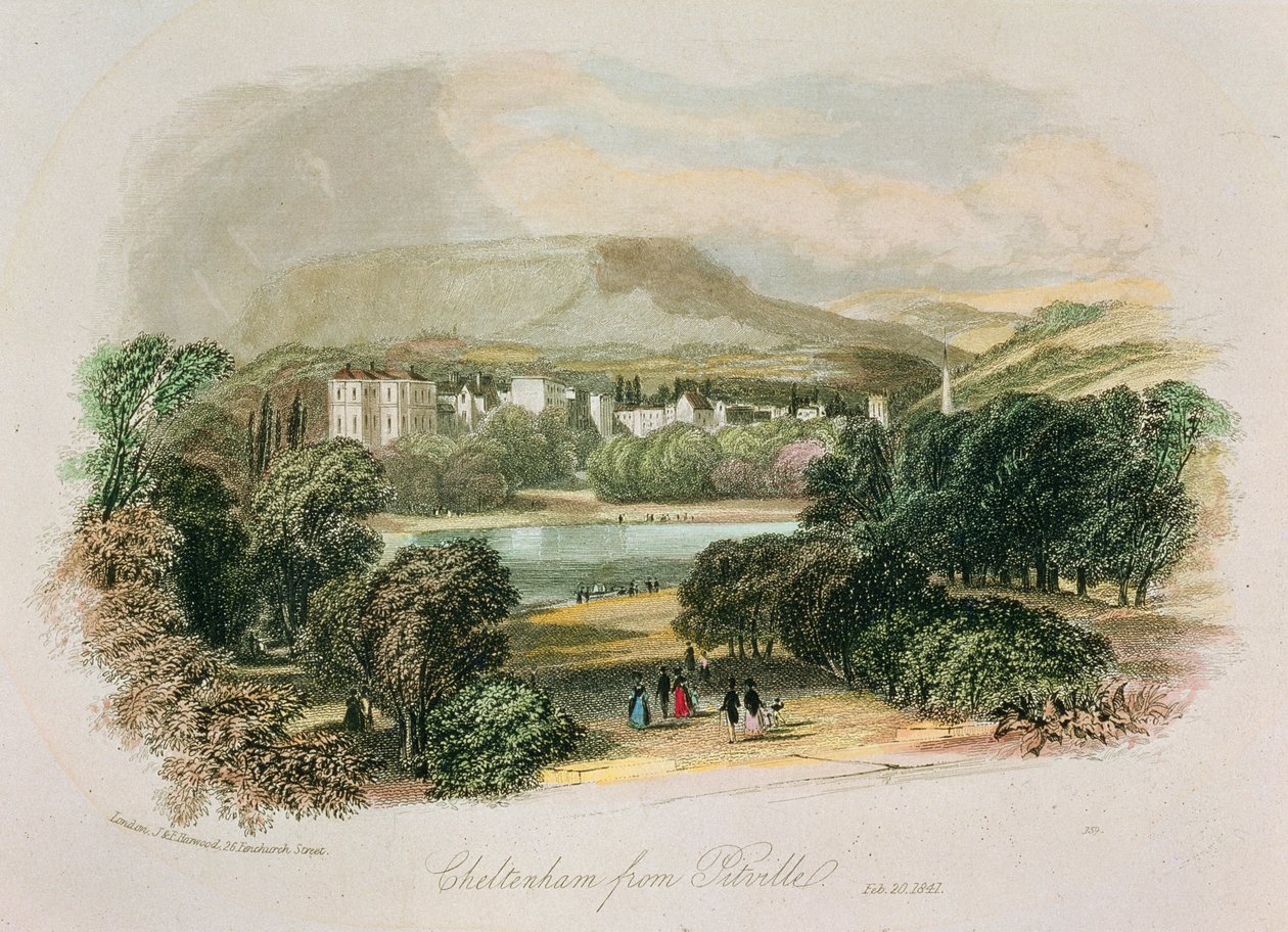 Cheltenham: desde Pittville, 1841 de English School