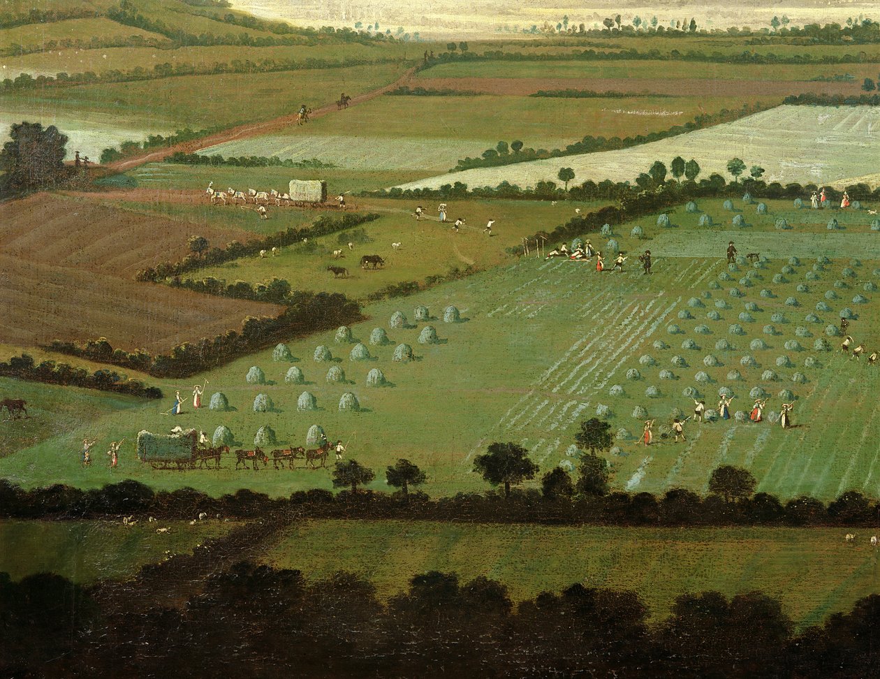 Alrededores de Dixton Manor, c.1725 (detalle) de English School