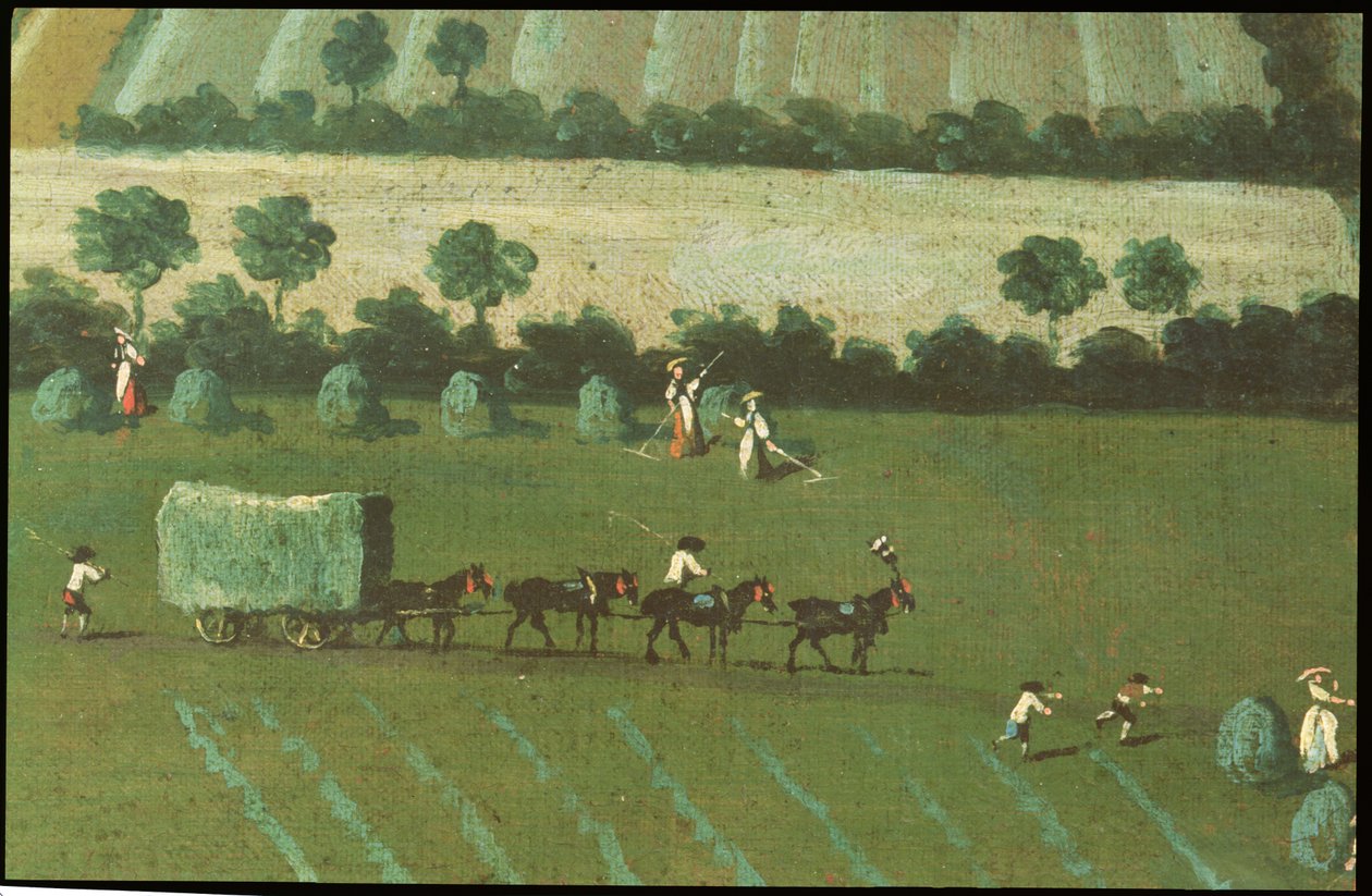 Alrededores de Dixton Manor, c.1725 (detalle) de English School