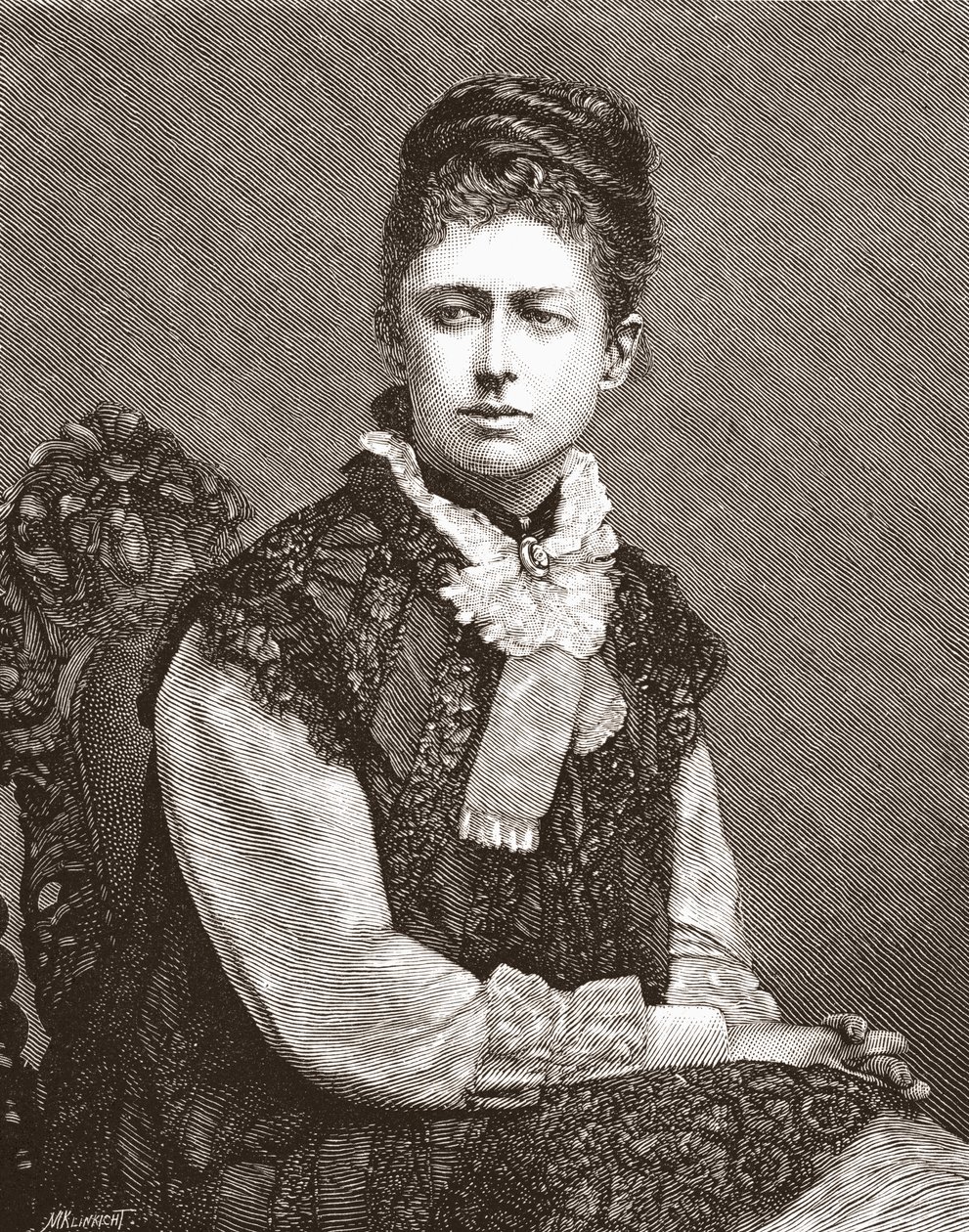 Elizabeth Southerden Thompson, de The Magazine of Art, publicado en 1878 de English School