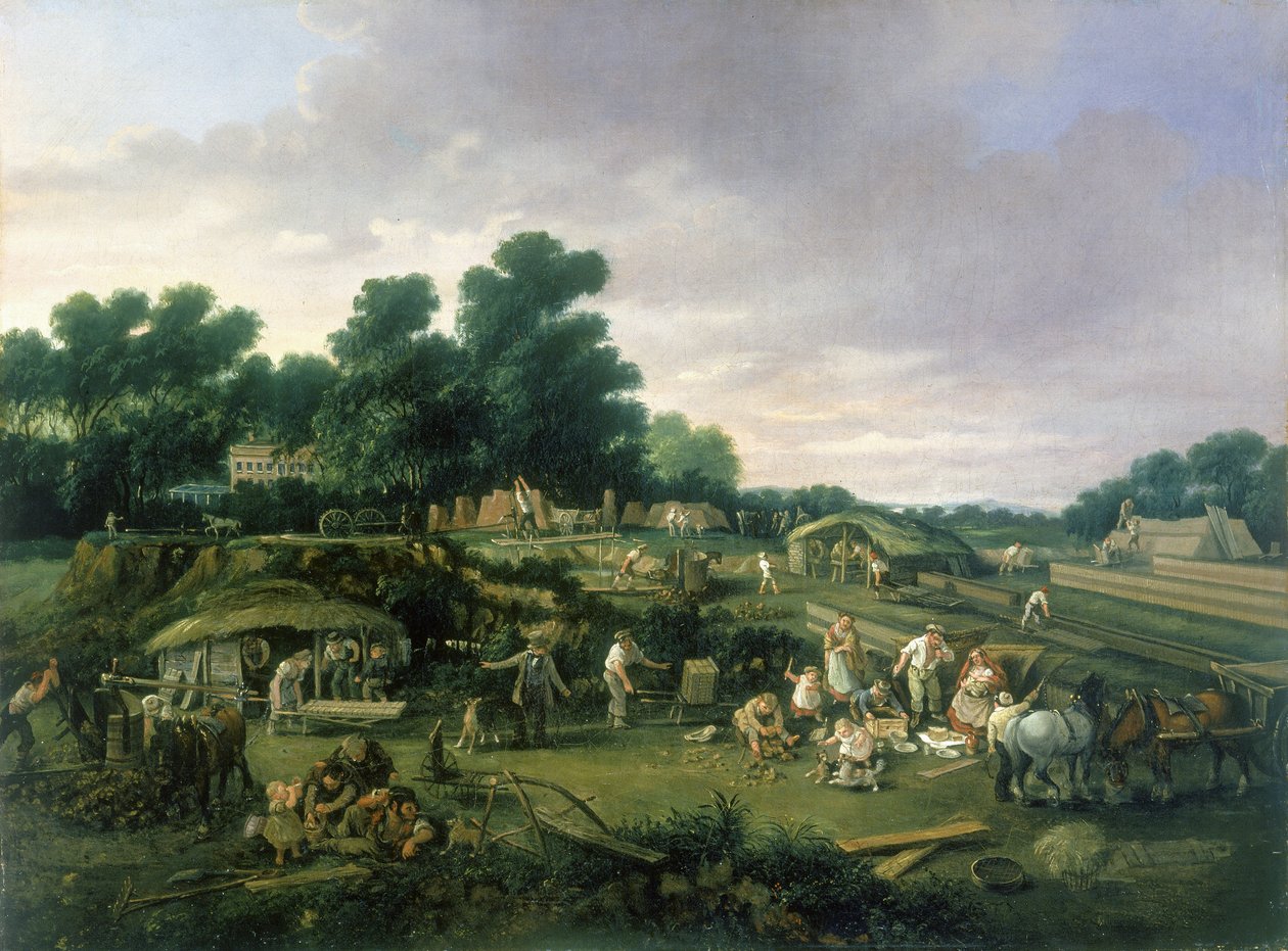 Ladrilleras del campo inglés, c.1840 de English School