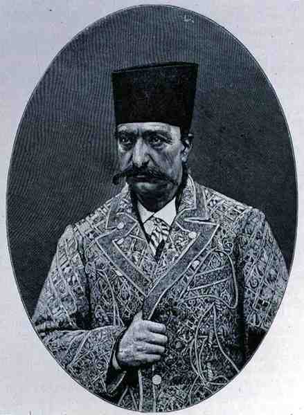 Naser od-Din (1831-96) el último Shah de Persia de sangre turca, de La Historia de la Humanidad, Vol.III, por Prof. Friedrich Ratzel, 1898 de English School