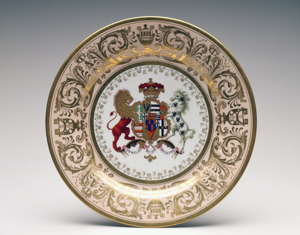 Plato del Servicio Stowe, Porcelana de Worcester, manufacturado por Flight, Barr y Barr, c.1813 de English School