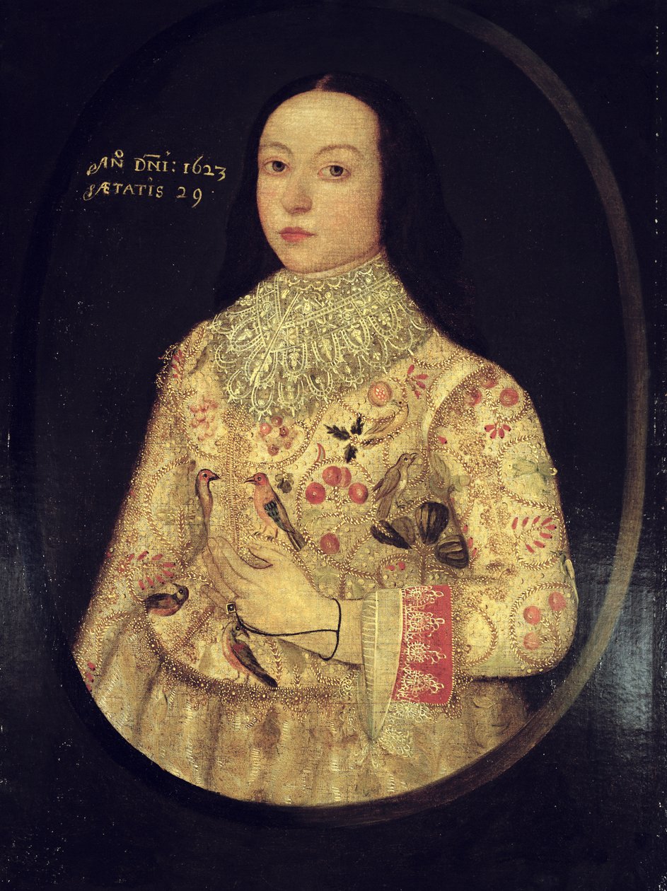 Retrato de Amy Seymour, 1623 de English School