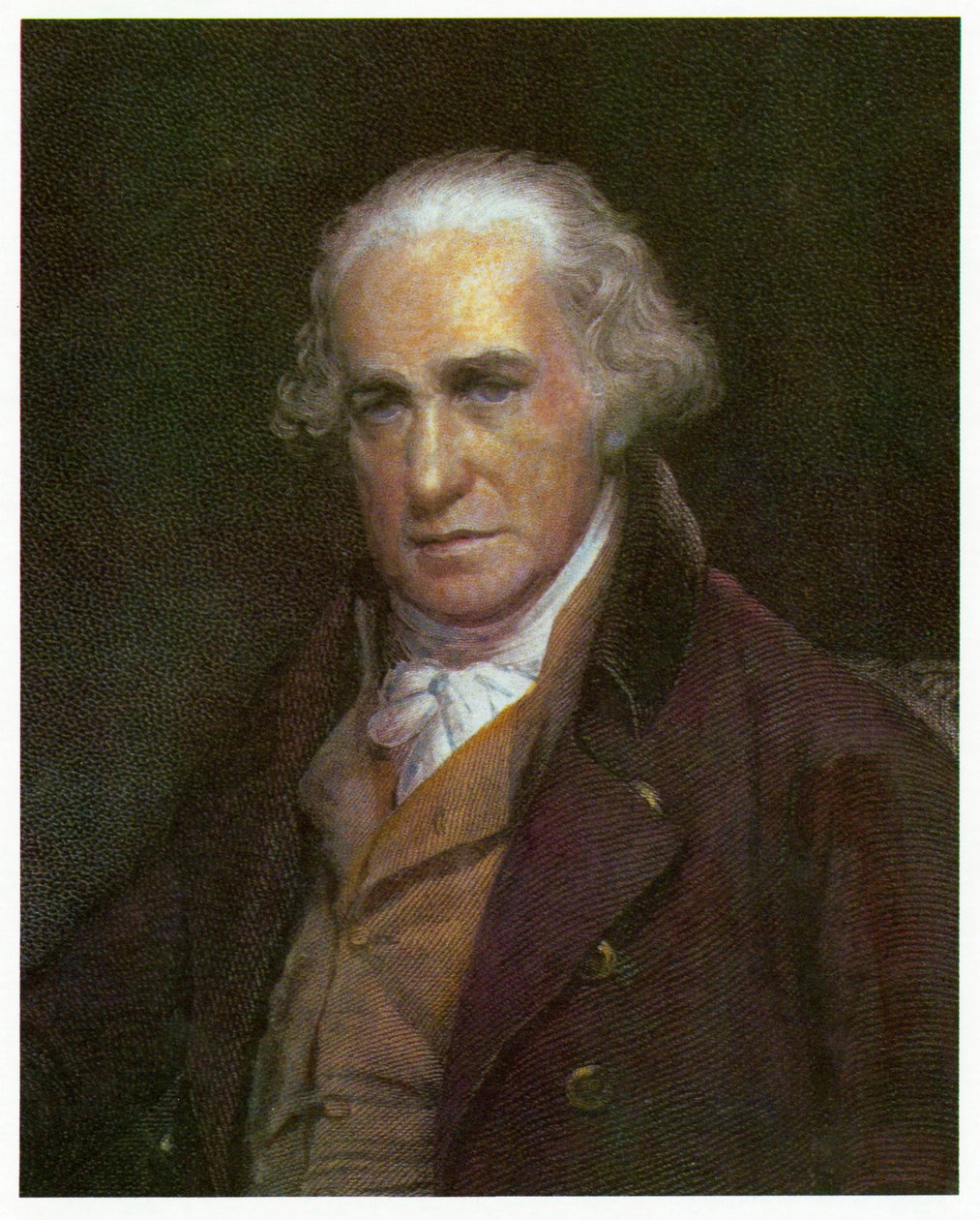 Retrato de James Watt, c.1788 de English School