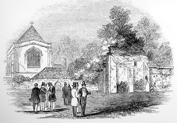 Ruinas del Castillo y Palacio de Wolvesey, Winchester, 1845 de English School