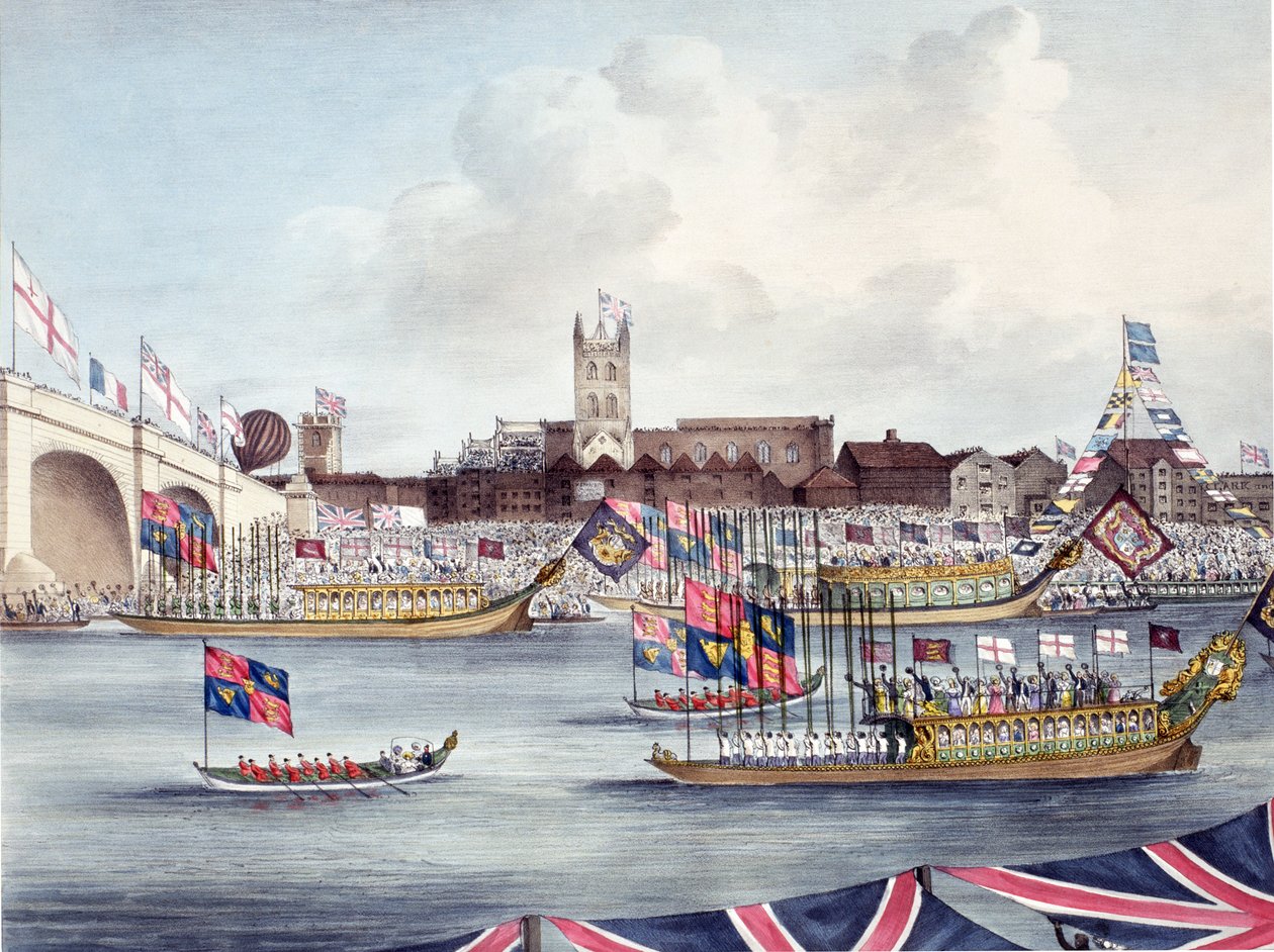 La inauguración del Puente de Londres, 1 de agosto de 1831 de English School