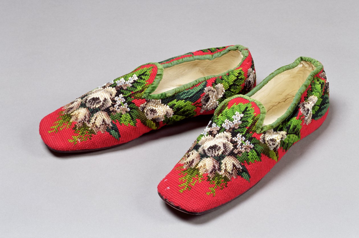 Zapatillas de trabajo, 1860s de English School