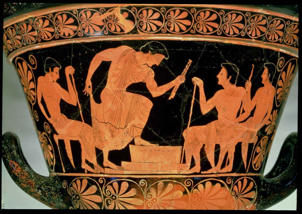 Un concurso musical (detalle) de Euphronios