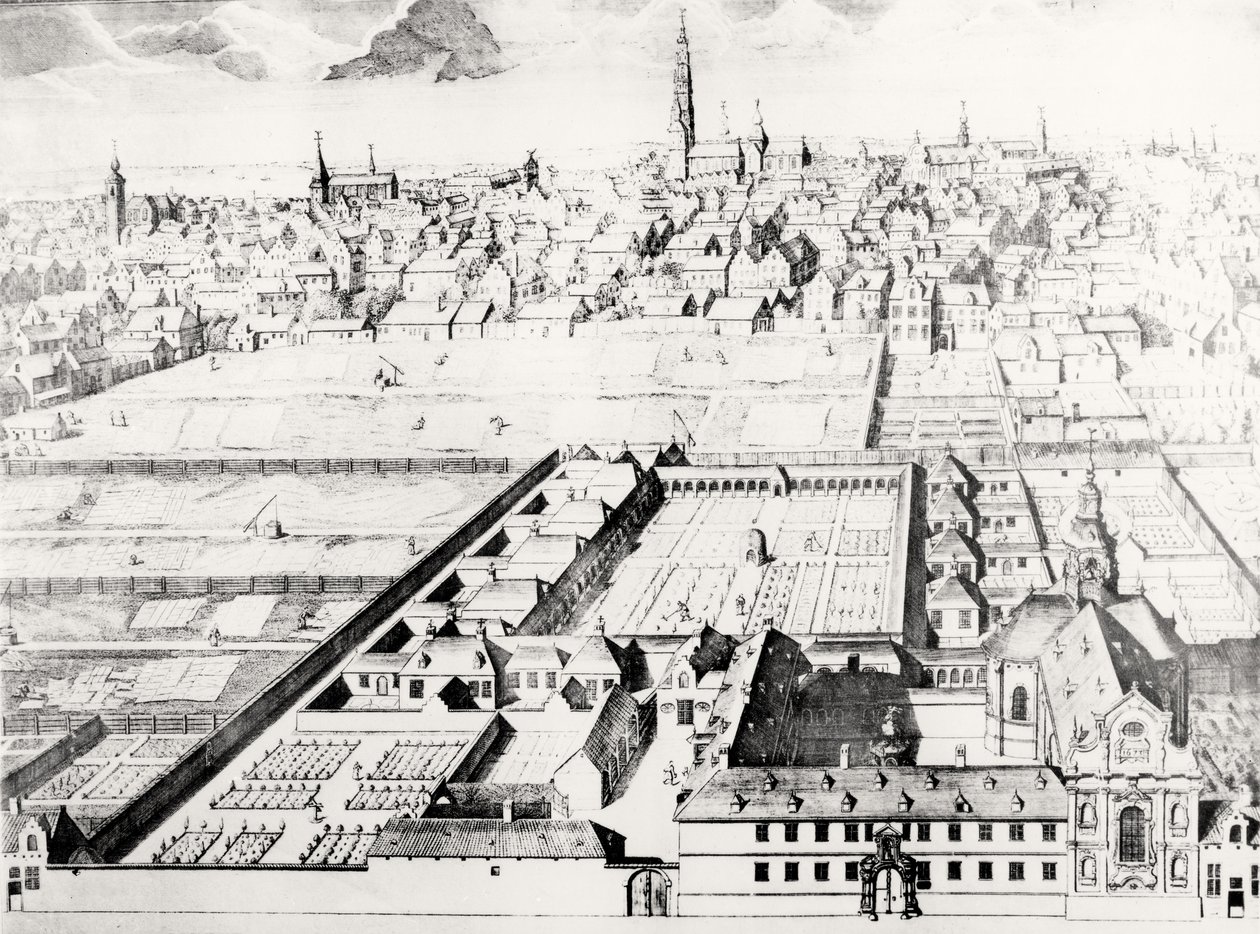 Vista de Amberes de Flemish School