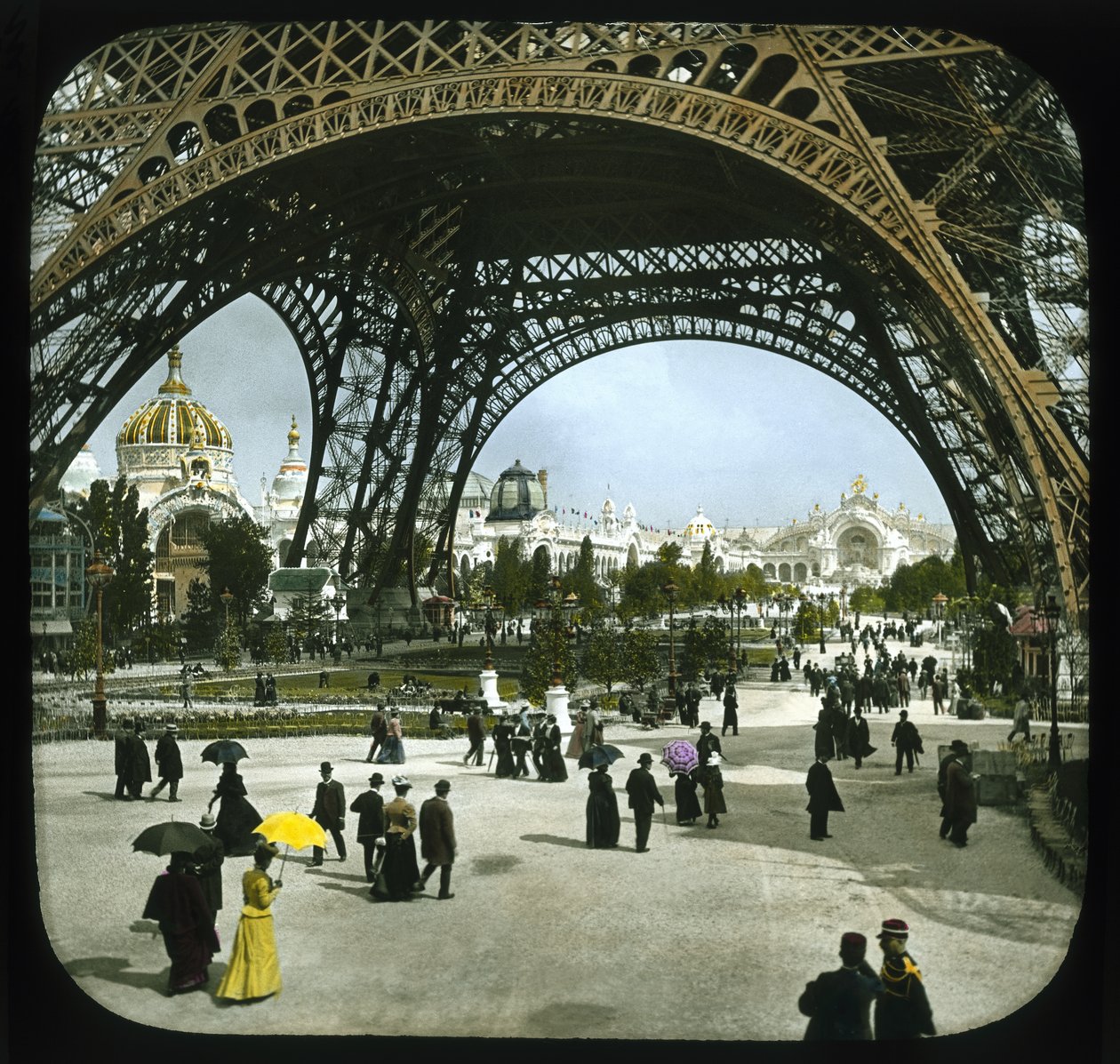Exposición de París: Campo de Marte y Torre Eiffel, París, Francia, 1900 de French Photographer