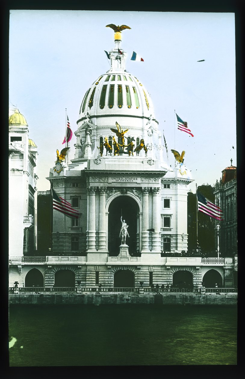 Exposición de París: Pabellón de Estados Unidos, París, Francia, 1900 de French Photographer
