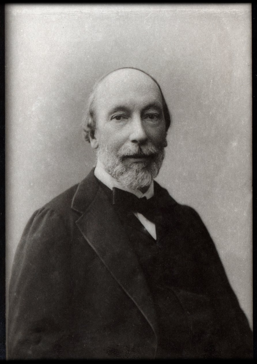 Retrato de Auguste Vacquerie (1819-1895), periodista y escritor francés de French Photographer
