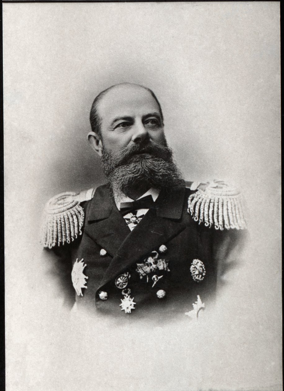 Retrato de Avellan, almirante ruso y comandante de la flota mediterránea rusa de French Photographer