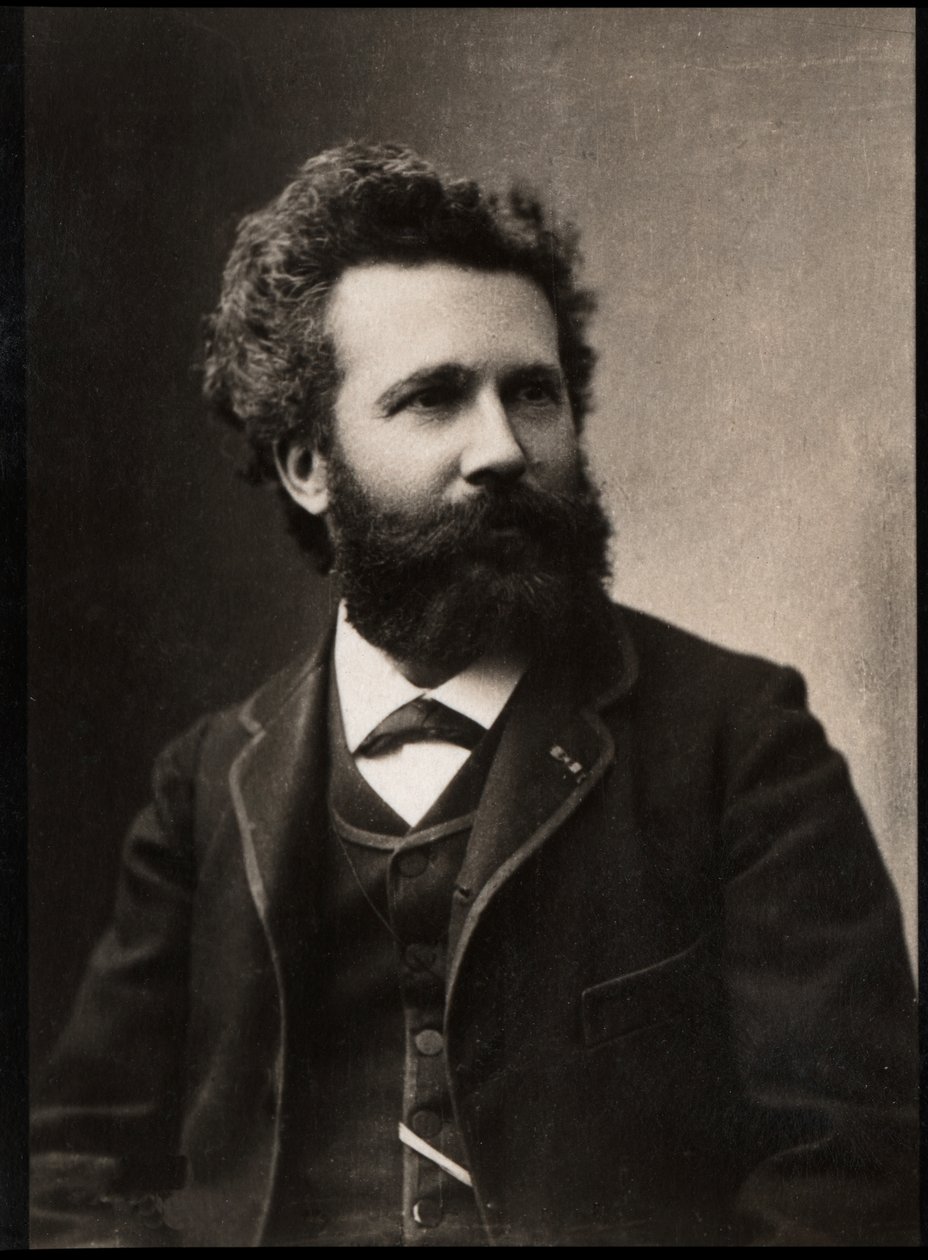 Retrato de Camille Flammarion (1842-1925), astrónomo y autor francés de French Photographer