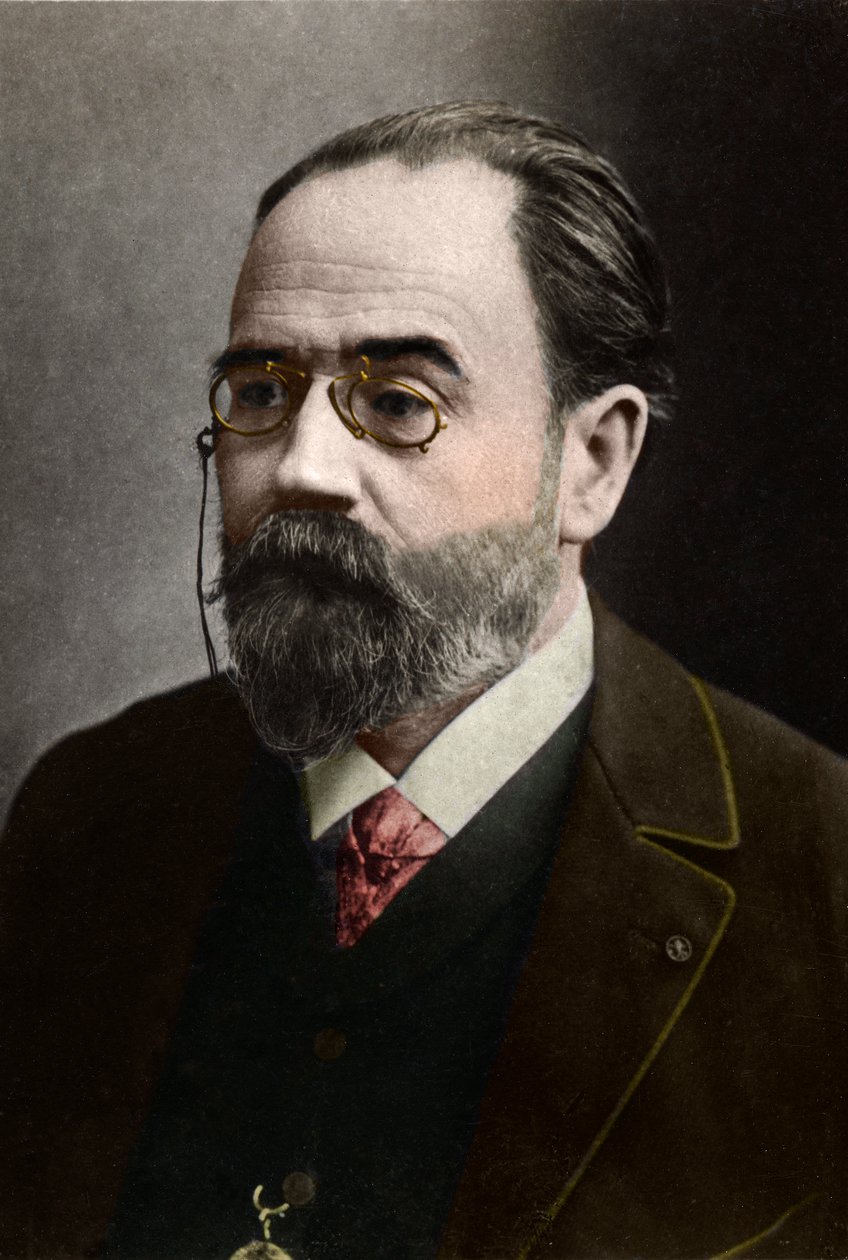 Retrato de Émile Zola (1840-1902), escritor francés de French Photographer
