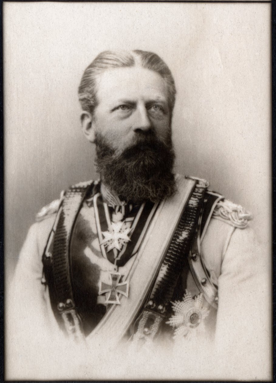 Retrato de Federico III (Friedrich von Hohenzollern) (1831-1888), Emperador alemán de French Photographer