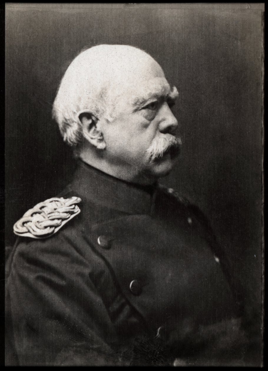 Retrato de Otto von Bismarck (1815-1898), estadista prusiano alemán de French Photographer