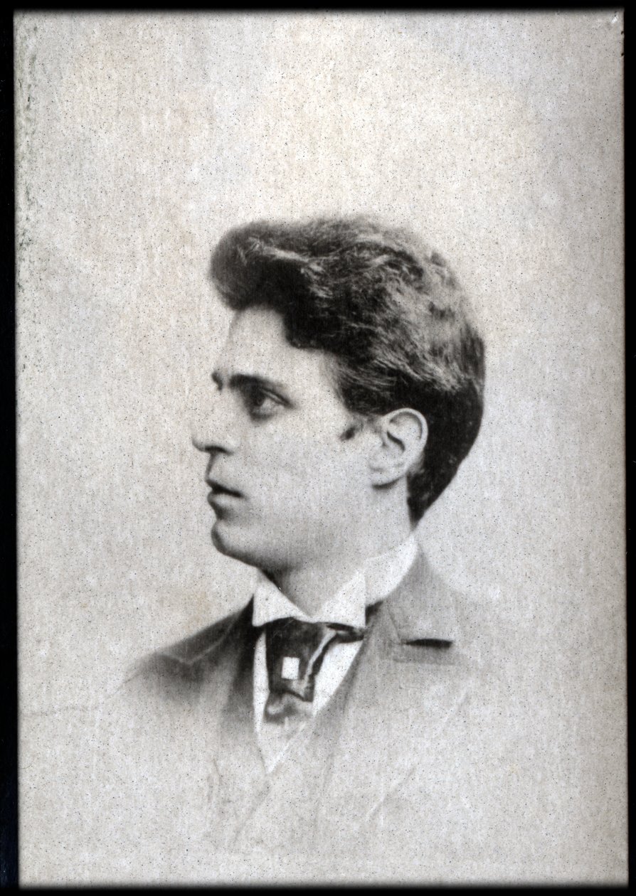 Retrato de Pietro Mascagni (1863-1945), compositor italiano de French Photographer