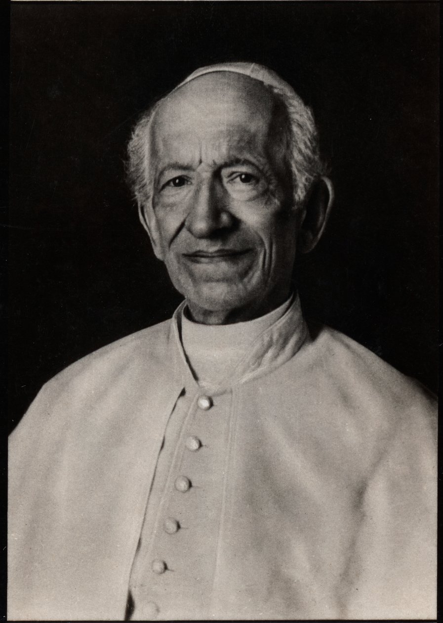 Retrato del Papa León XIII (1810-1903) de French Photographer