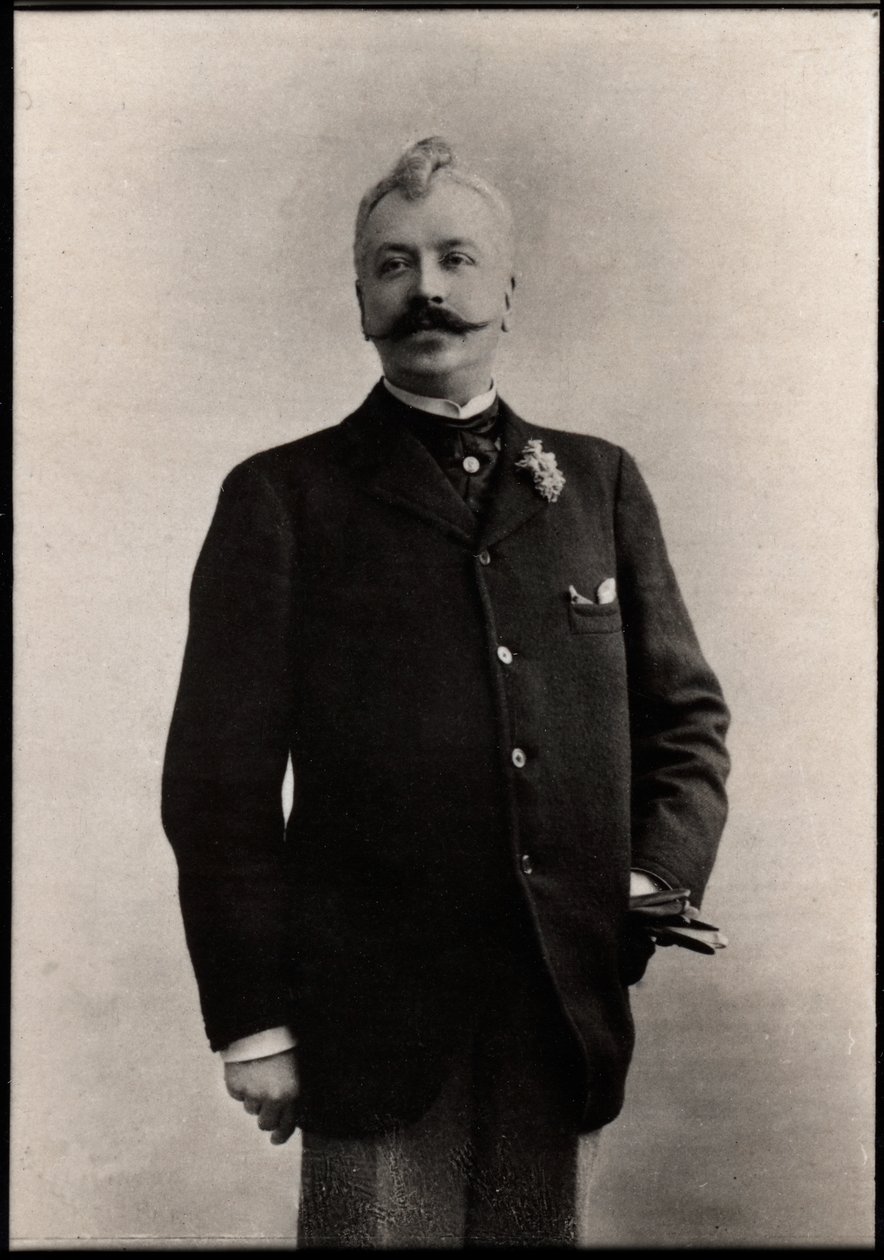 Retrato de René Maizeroy (1856-1918), escritor francés de French Photographer