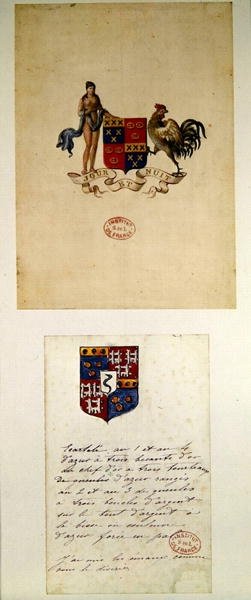 Escudos de armas de Honoré de Balzac (1799-1850) de French School