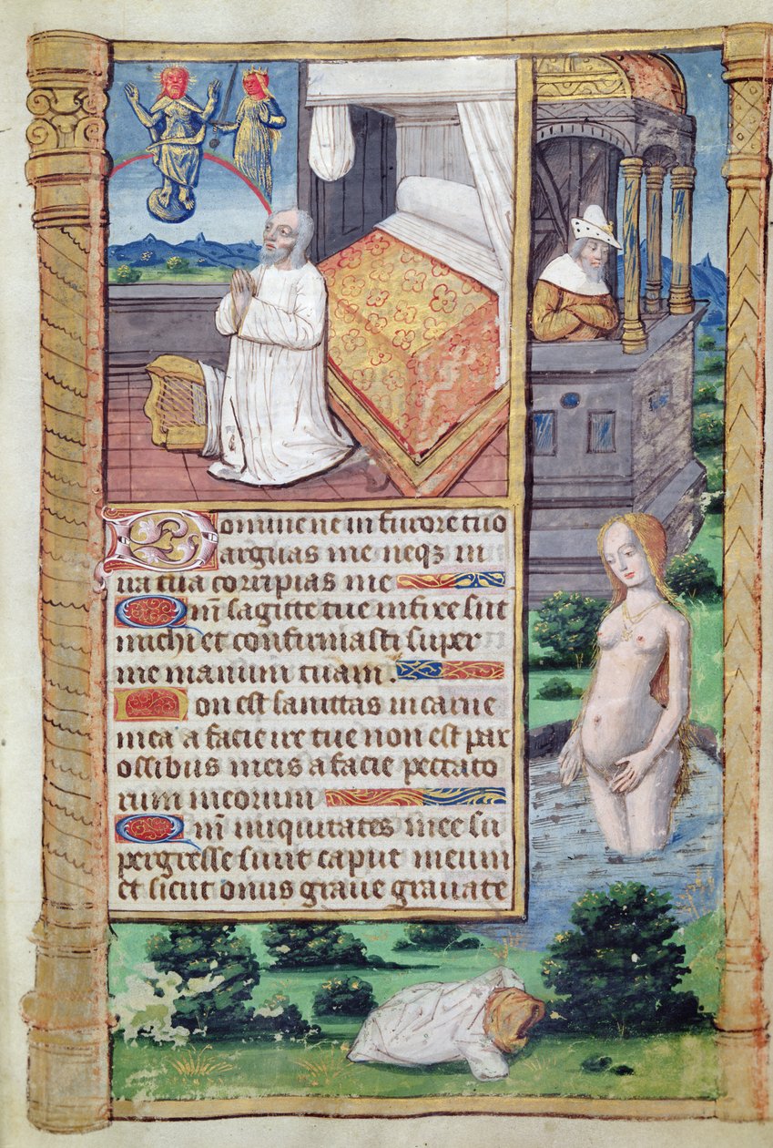 Fol.51r David y Betsabé, de Heures de l