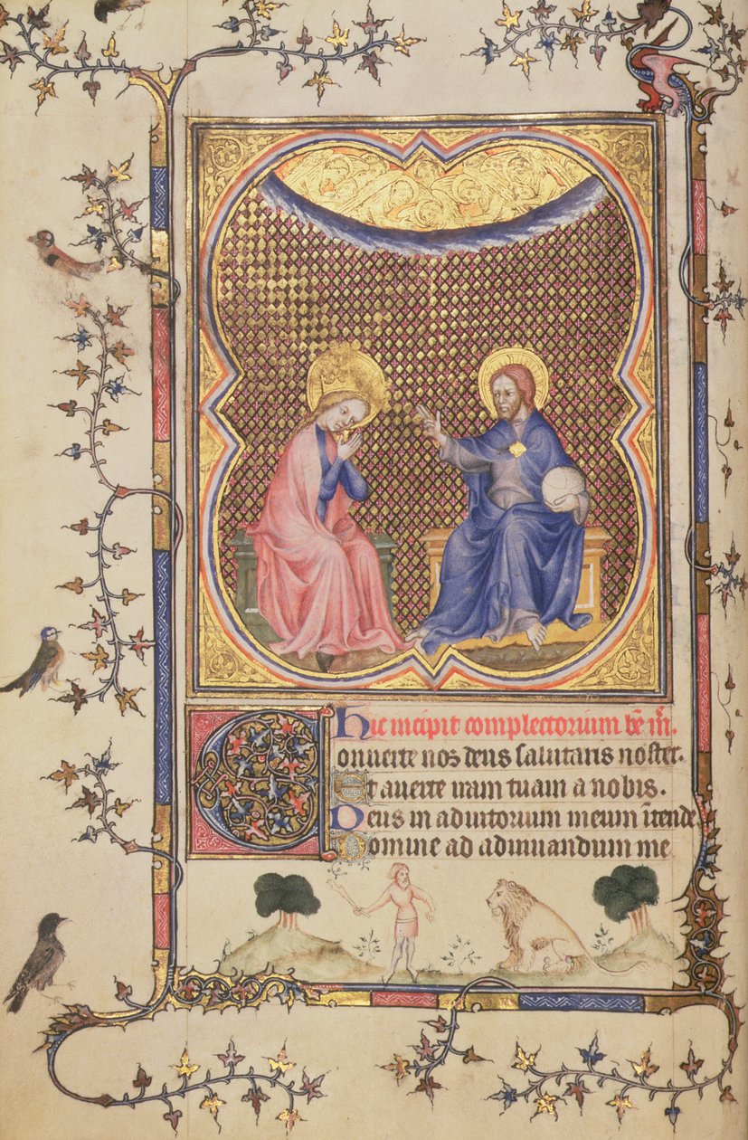 Coronación de la Virgen, de las Horas de Felipe el Atrevido, Duque de Borgoña, c.1370 de French School