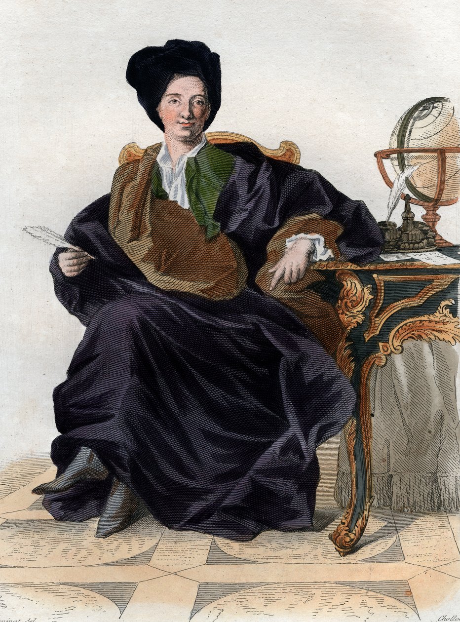 Retrato de Bernard Le Bouyer de Fontenelle (1657-1757), escritor francés de French School