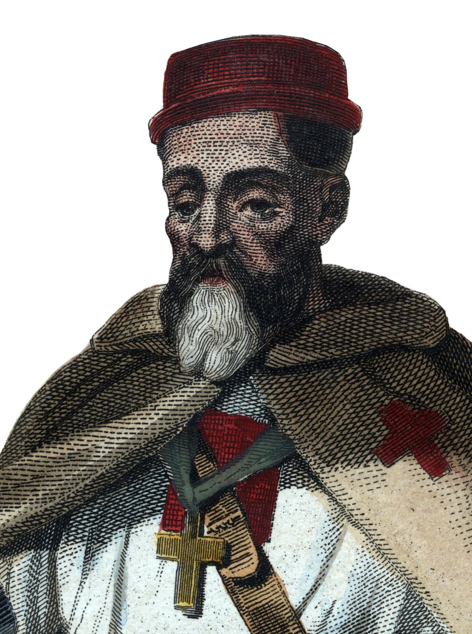 Retrato de Jacques de Molay (Molai) (1243-1314), Gran Maestre de los Caballeros Templarios de French School