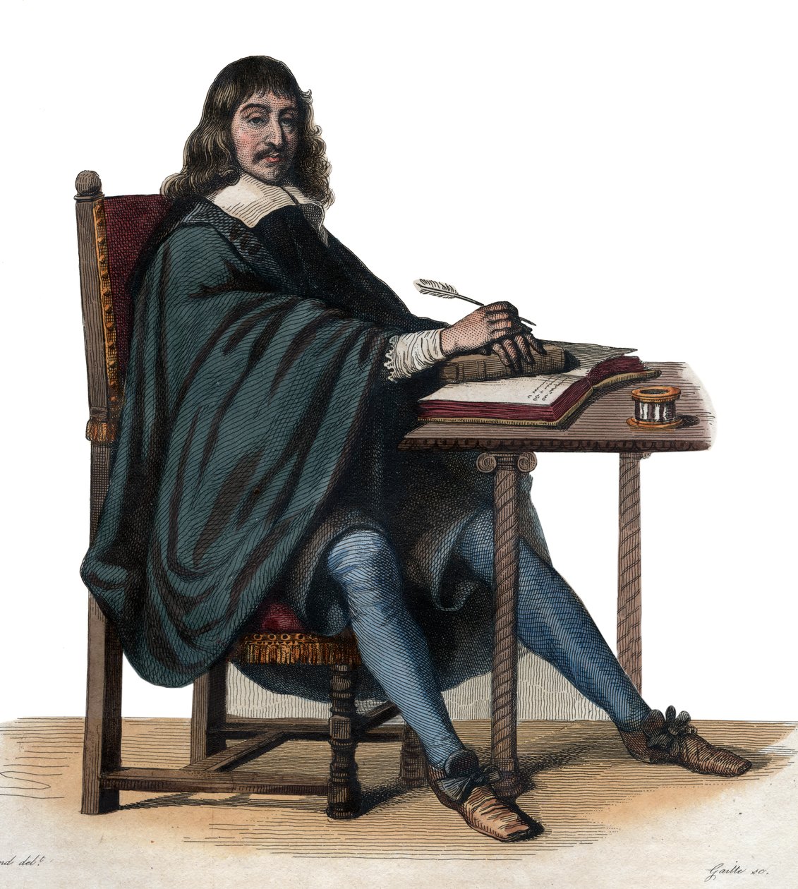 Retrato de René Descartes (1596-1650), filósofo y escritor francés de French School