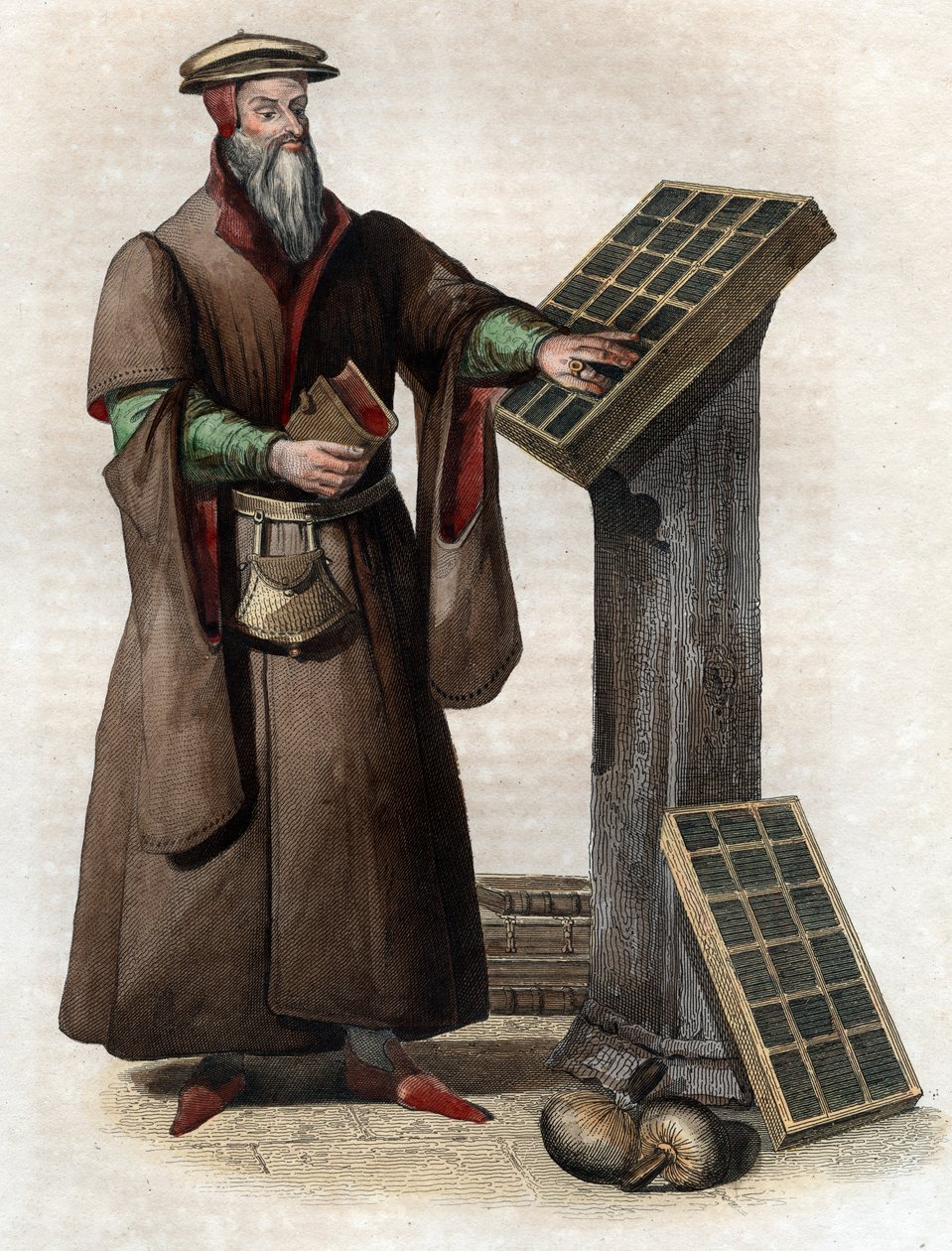 Retrato de Robert I Estienne (1503-1559), impresor francés de French School