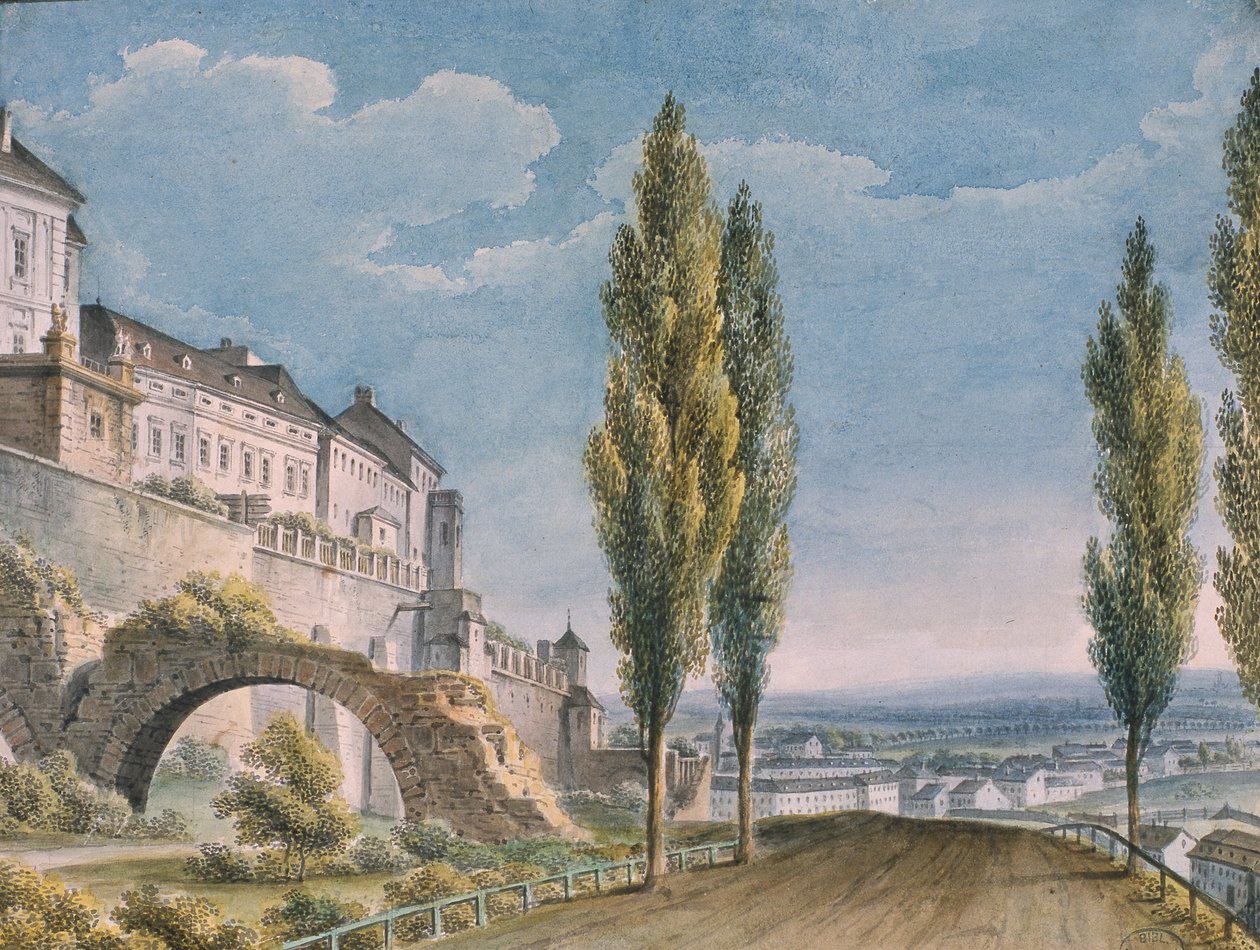 Murallas de una ciudad italiana de French School