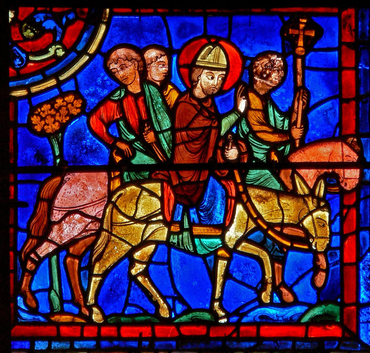 Escena de la Vida de San Martín, Catedral de Chartres de French School