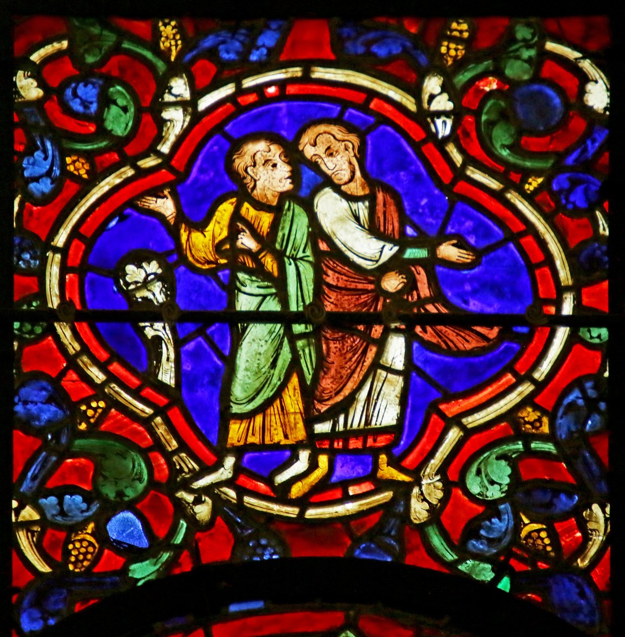 Escena de la Vida de San Martín, Catedral de Chartres de French School