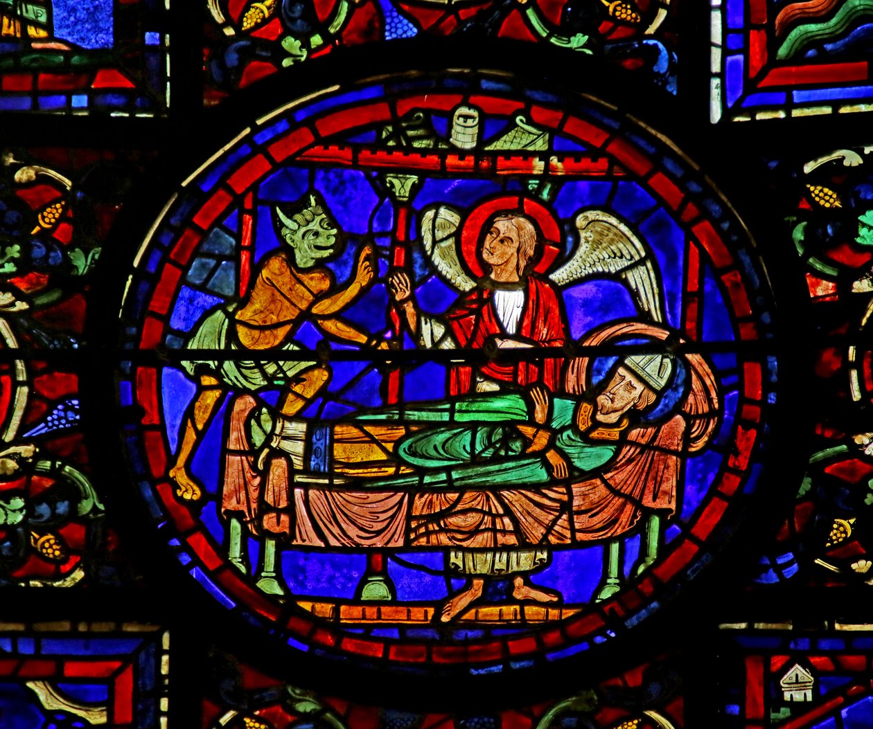 Escena de la Vida de San Martín, Catedral de Chartres de French School