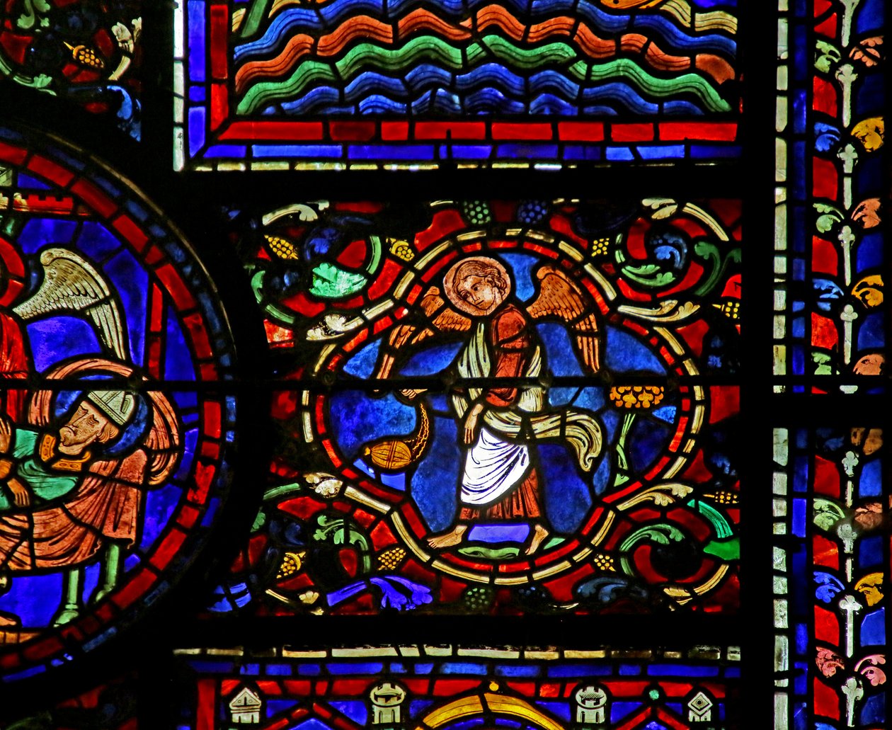 Escena de la Vida de San Martín, Catedral de Chartres de French School