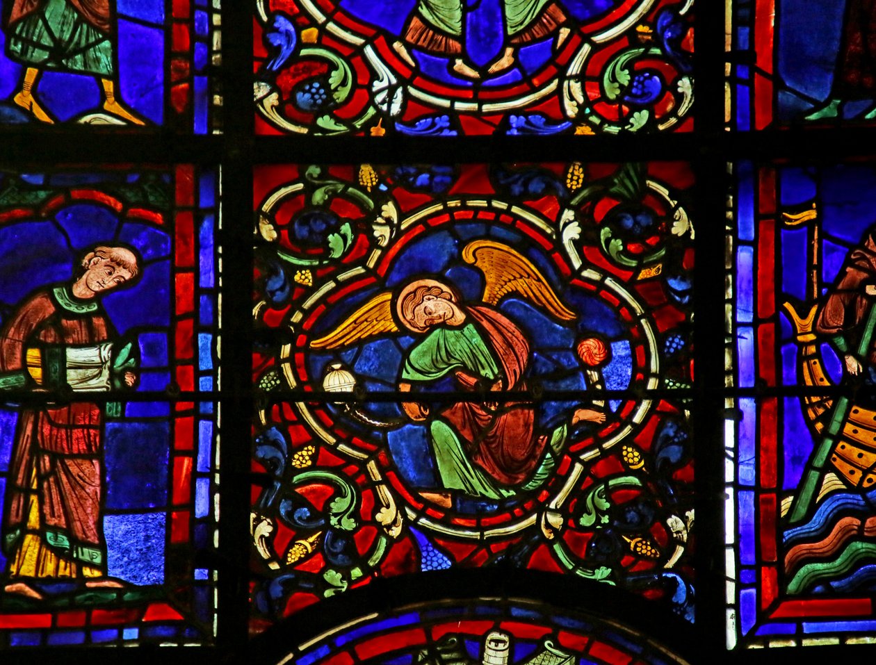 Escena de la Vida de San Martín, Catedral de Chartres de French School