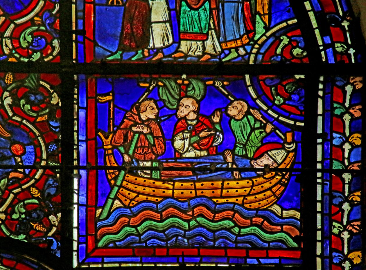 Escena de la Vida de San Martín, Catedral de Chartres de French School