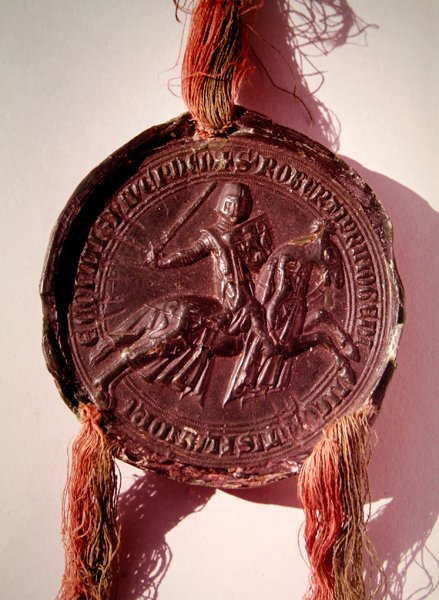 Sello de Robert de Dampierre, Conde de Nevers de French School