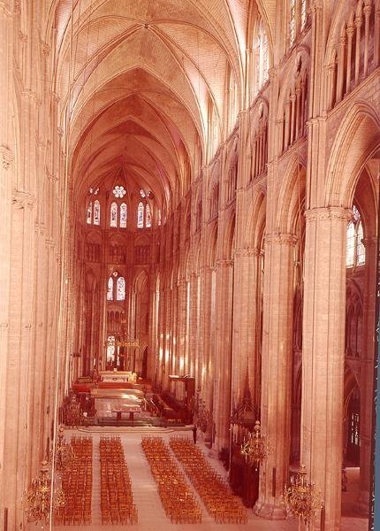 Vista de la nave, 1225-50 de French School