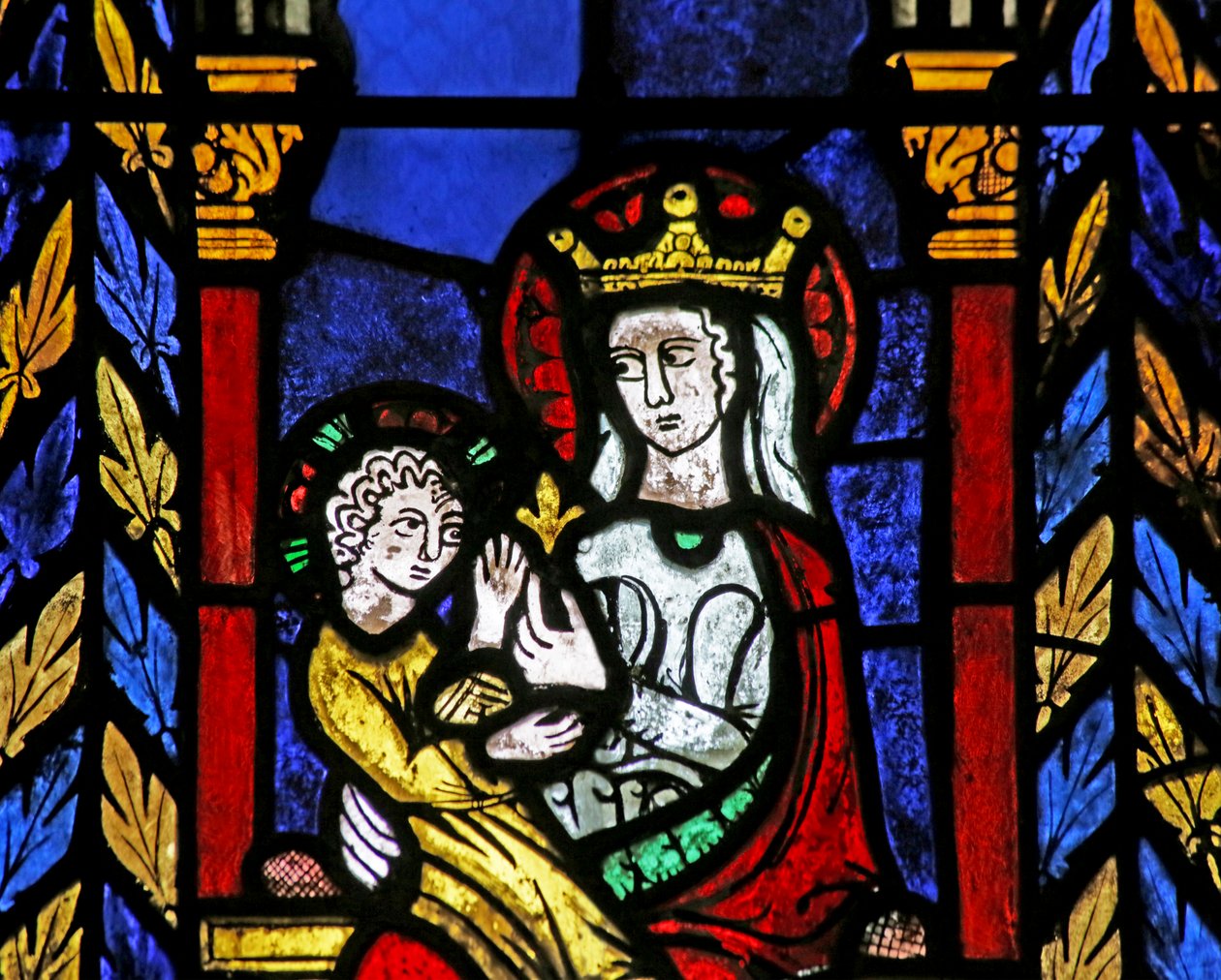 Ventana de la Iglesia de San Juan Bautista, c.1275 de French School