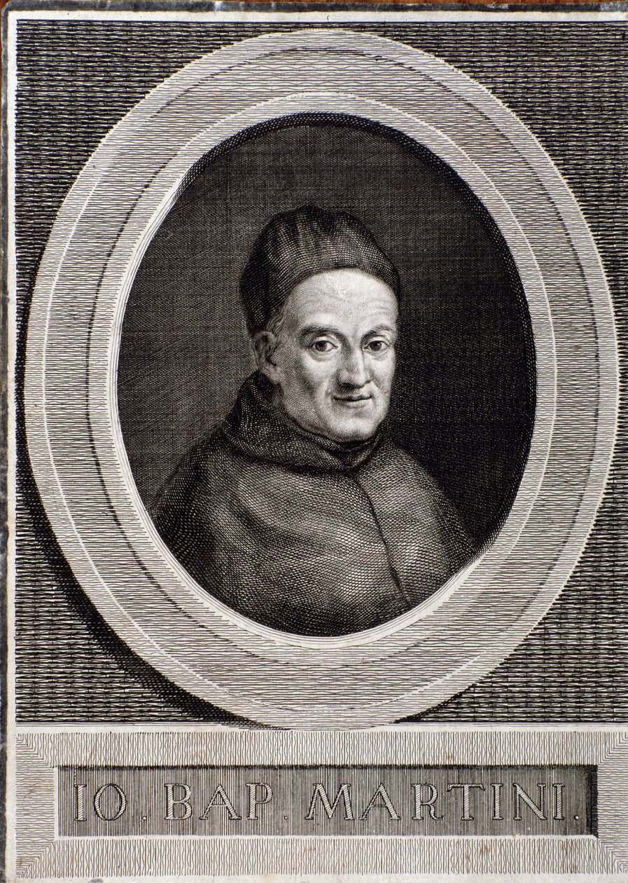 Retrato de Giovanni Battista Martini (1706-1784) compositor y teórico musical italiano de Italian School