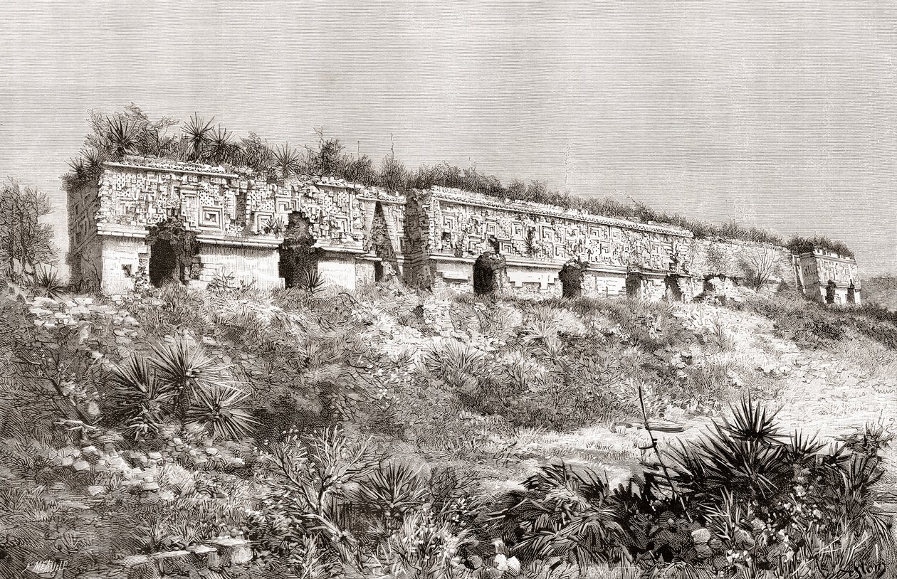 El Palacio del Gobernador, Uxmal, México de Spanish School