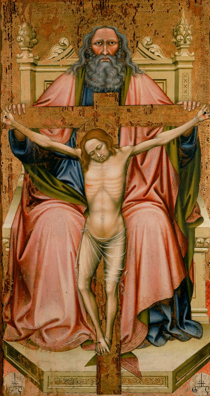 La Trinidad, por el Maestro G.Z., en la Pinacoteca Nazionale en Ferrara de Unknown