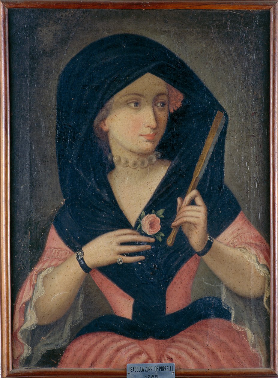 Retrato de Isabella Zoppi de Porzelli, 1785 de Unknown